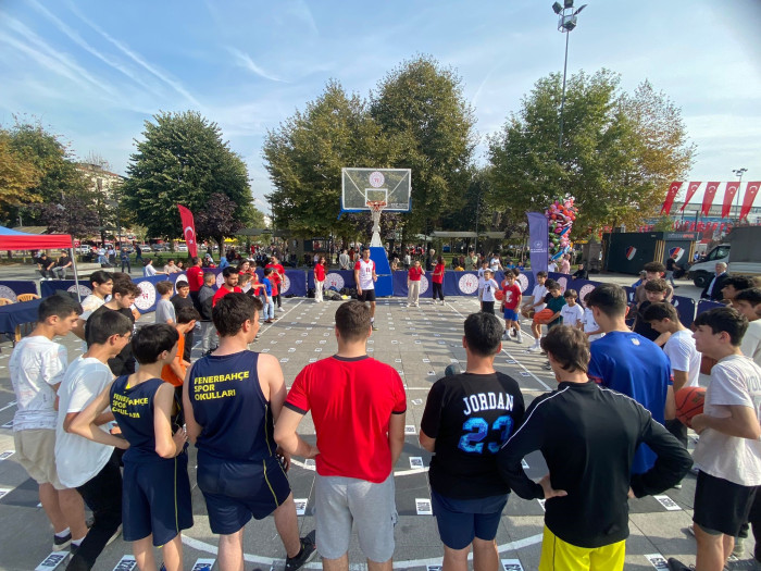 100. yıl 100 genç 100 basket etkinliği gerçekleştirildi