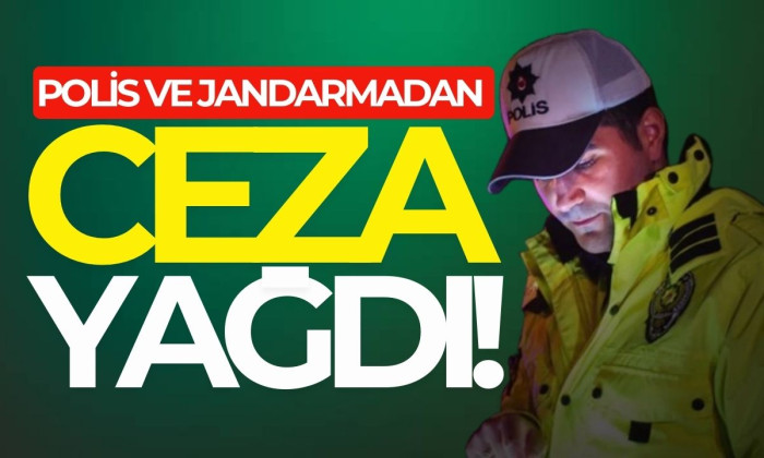 Polis ve jandarmadan Düzce'de ceza yağdı!