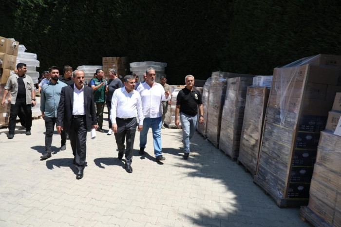 Ağır hasar alan fabrika Kolonya fabrikası yeniden üretime başladı