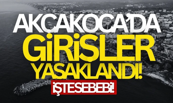 Akçakoca'da yasak var! 