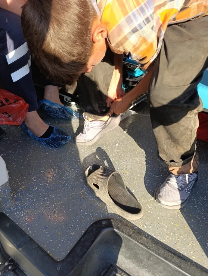 Ambulans Şof&ouml;r&uuml;n&uuml;n &Ouml;zverili Davranışı