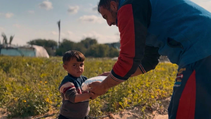 D&uuml;zce Belediyesi Gazze'de iftar sofrası kurdu