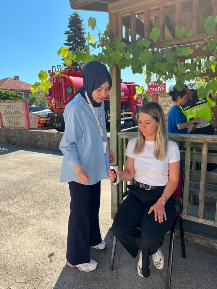 Ak&ccedil;akoca'da vatandaşların hareket yaşı &ouml;l&ccedil;&uuml;ld&uuml;