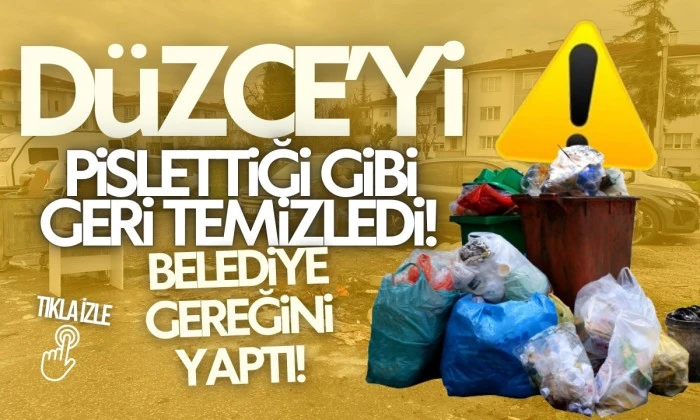 Belediye şahsa hem ceza kesti hem de attıklarını kaldırttı