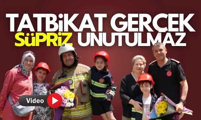 D&uuml;zce'de Tatbikat ger&ccedil;ek, s&uuml;rpriz unutulmaz