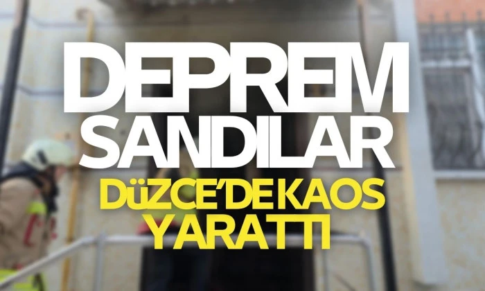 "Deprem oluyor sandık"