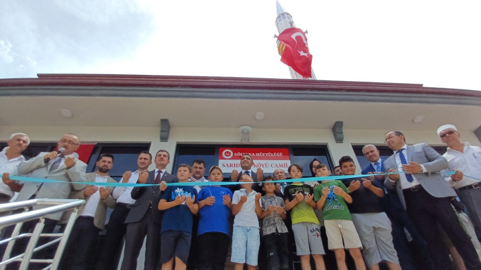 Depremin merkez üssünde yıkılan cami 20 ayda ibadete yeniden açıldı