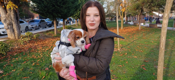 Doğum günü köpeği gofret hediye mamalar ile sokak hayvanlarını besledi