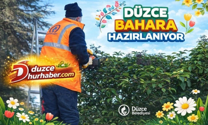 D&uuml;zce Belediyesi ağa&ccedil;ları bahara hazırlıyor