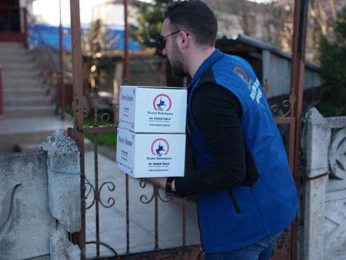 Ramazan Yardımı D&uuml;zce'de Adrese Teslim