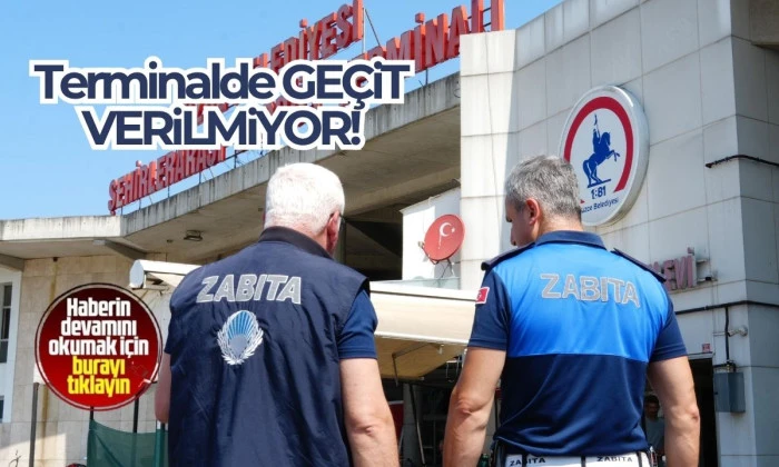 Düzce Terminaline Yapan Denetim: Zabıtalar ve Polis Katıldı