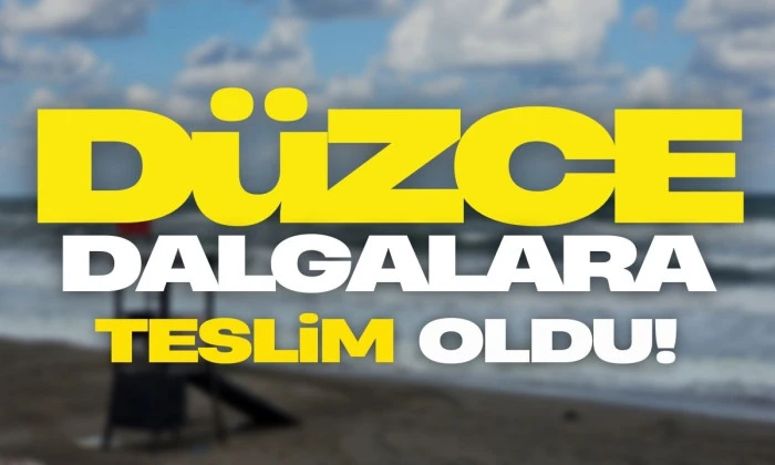 Düzce'de Şiddetli Rüzgar: Akçakoca Sahilleri Dalgalarla Buluştu