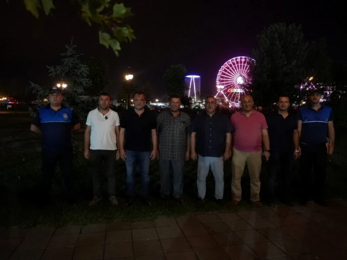 Düzce'de gece denetimi devam ediyor