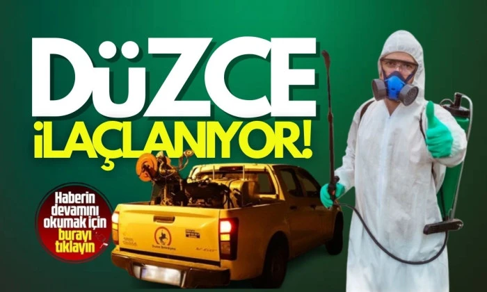 D&uuml;zce Belediyesi bahar d&ouml;nemi ila&ccedil;lama &ccedil;alışmaları