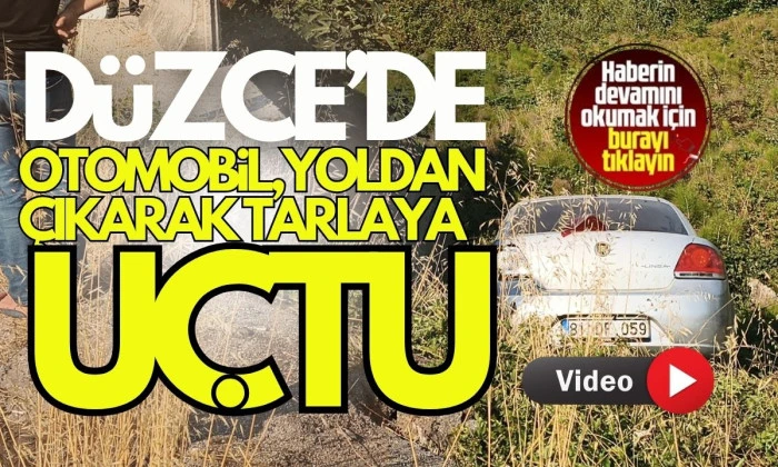 Bahçeşehir bağlantı yolunda tarlaya uçtu 1 kişi yaralandı