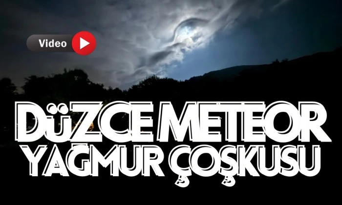 Meteor Yağmuru Etkinliği Düzce'de Yoğun İlgi Gördü