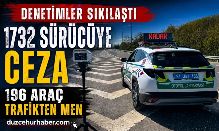 Bin 732 kişiye cezai işlem uygulandı..