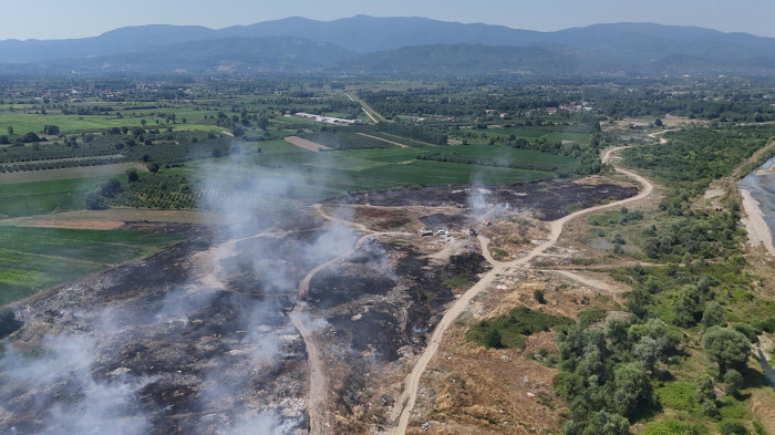 Düzce yangında felaketin eşiğinden dönüldü