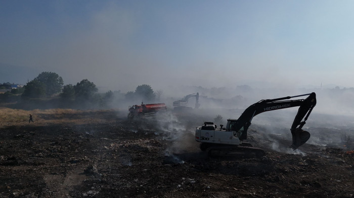 Düzce yangında felaketin eşiğinden dönüldü
