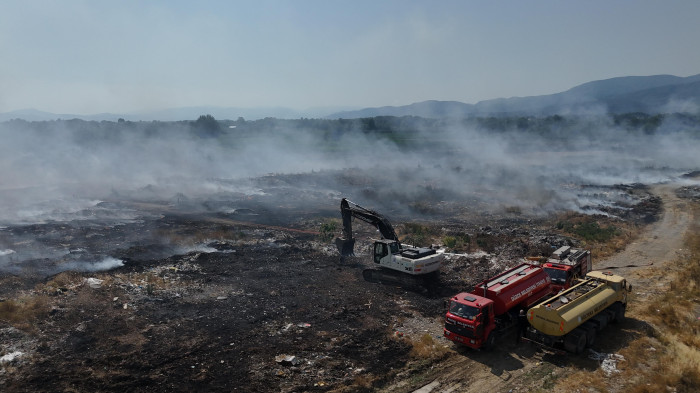 Düzce yangında felaketin eşiğinden dönüldü