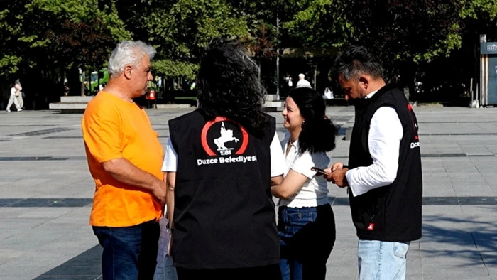 Düzcelilere o günleri hatırlatan sosyal deney