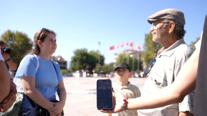Düzcelilere o günleri hatırlatan sosyal deney