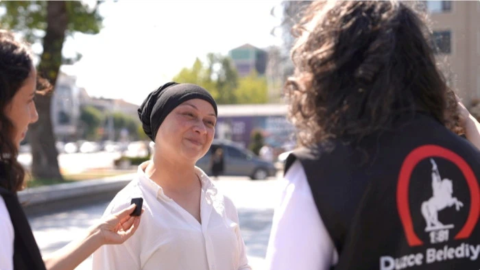 Düzcelilere o günleri hatırlatan sosyal deney