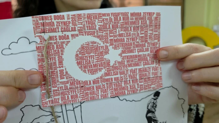 D&uuml;zce Minikleri Bayrakla Coştu Etkinlik