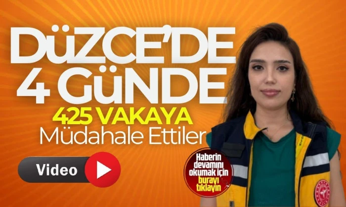 Düzce'de bin 476 sağlık görevlisi görev yaptı