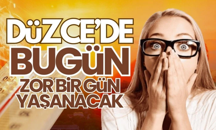 D&uuml;zce'de zor bir g&uuml;n