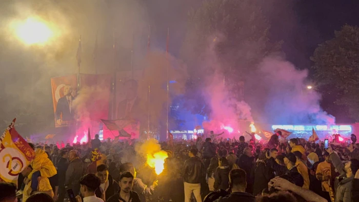 Galatasaray’ın şampiyonluğunda dikkat çeken kutlama