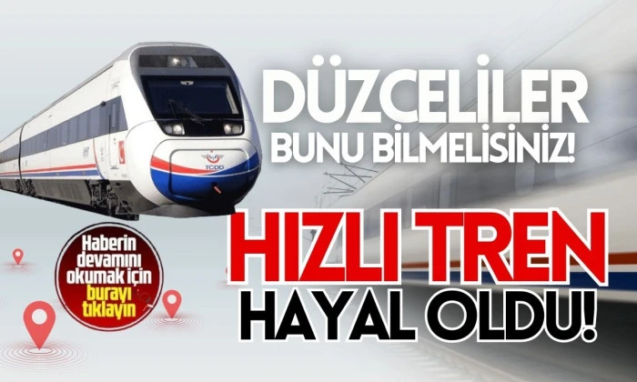 Hızlı Tren ve Metro yapılacak mı sorusu