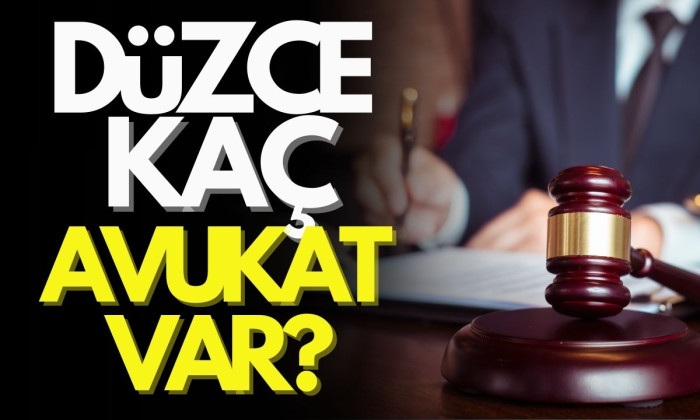 Düzce'de kaç avukat var? İşte detaylar 