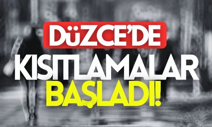Düzce'de yasak getirildi! 