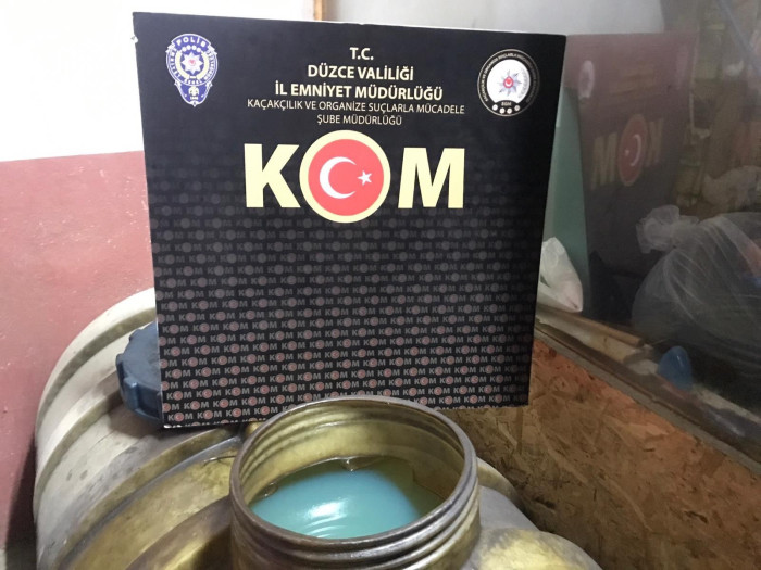 Düzce’de kaçak akaryakıt ele geçirildi
