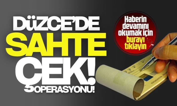 D&uuml;zce'de operasyon