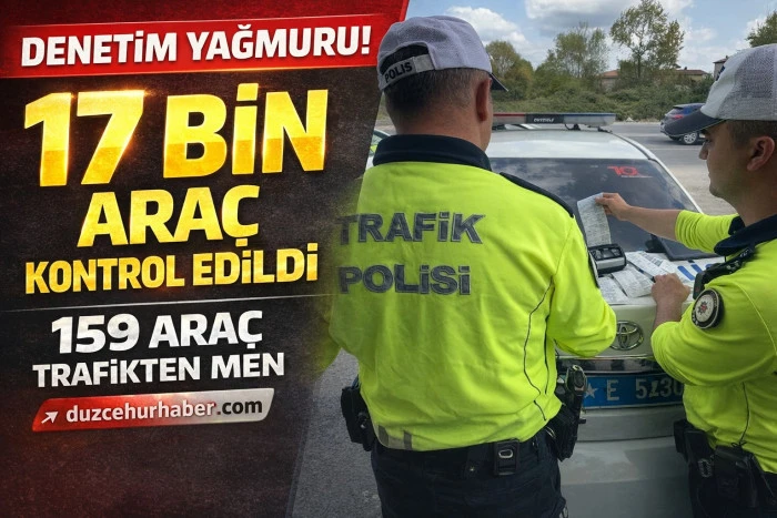 Denetimlerde 159 ara&ccedil; trafikten men edildi