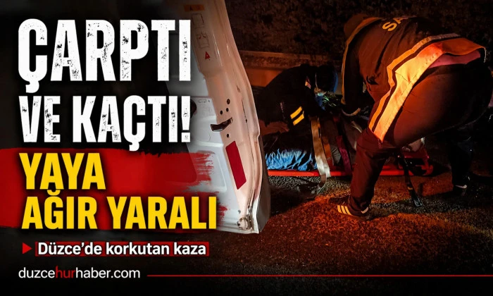 Otomobilin &ccedil;arptığı yaya ağır yaralandı..