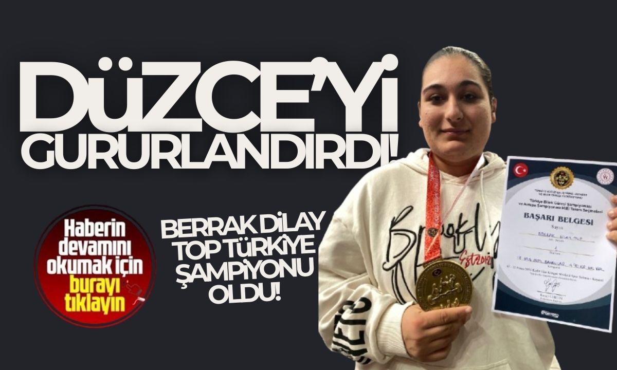 Berrak Dilay Top Türkiye şampiyonu oldu