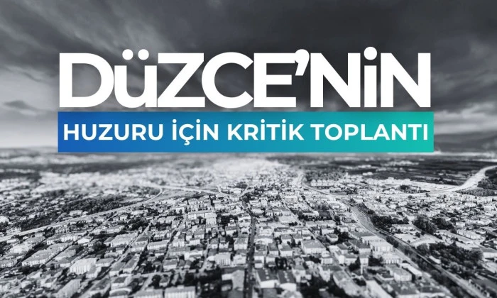 D&uuml;zce Emniyet Asayiş Koordinasyon Toplantısı