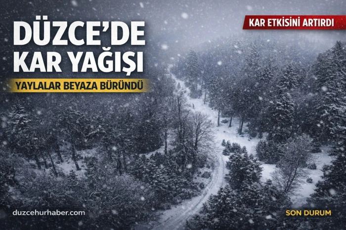 D&uuml;zce&rsquo;de Kar Yeniden Bastırdı: Yaylalarda Son Durum