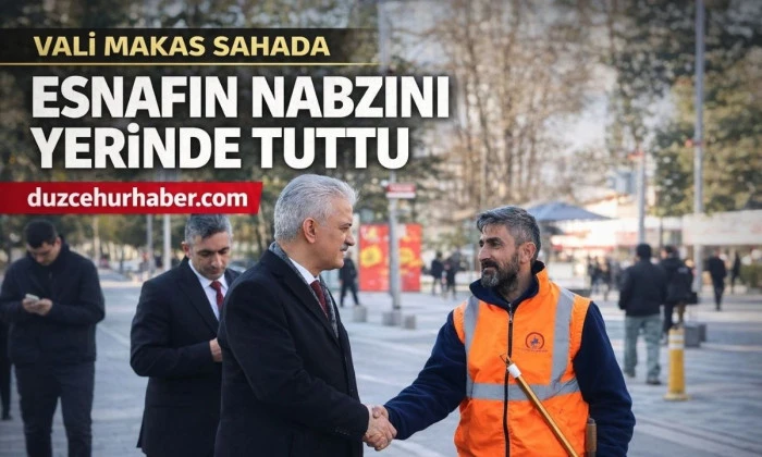 Vali Makas esnafla hasbihal etti