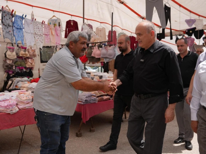 &Ouml;ZL&Uuml; ESNAFLA BİR ARAYA GELDİ