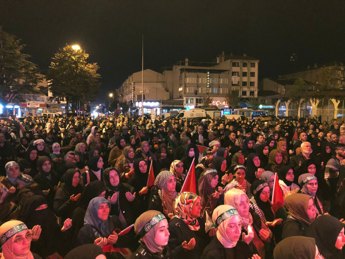 Filistin için gözyaşları sel oldu