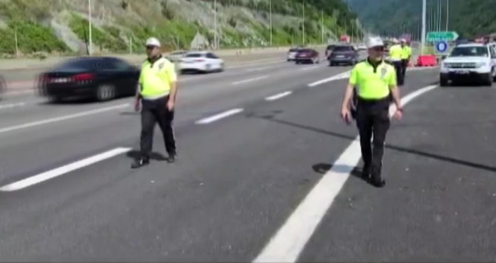Bölge Trafik Ekiplerinin Yoğun Mesaisi Görüntülendi