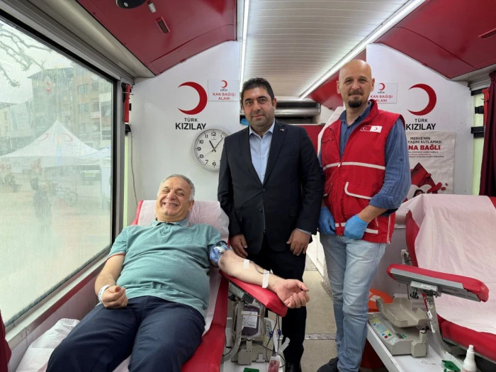 Düzce'de kan bağışı çağrısında bulundu