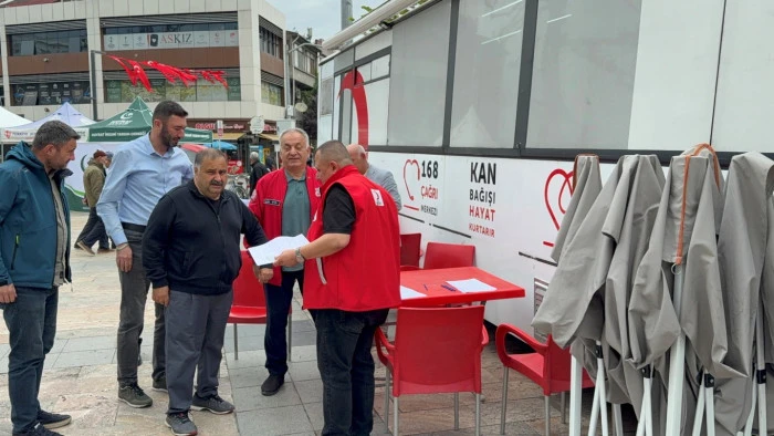 Düzce'de kan bağışı çağrısında bulundu