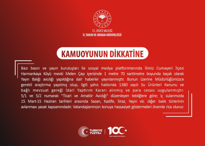 Düzce Melen Çayı'nda Haberlere konu oldu, cezai işlem uygulandı
