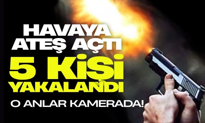 Düzce'de havaya ateş açan 5 kişi kıskıvrak yakalandı