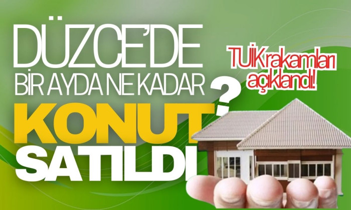Düzce'de kaç konut satıldı?